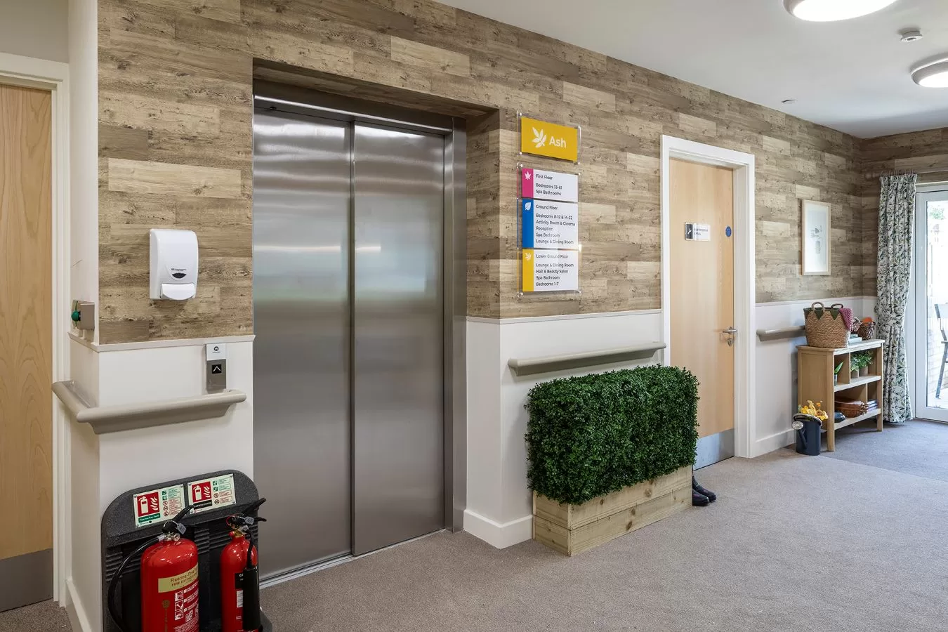 Oakwood Court extension_ elevator wayfinding